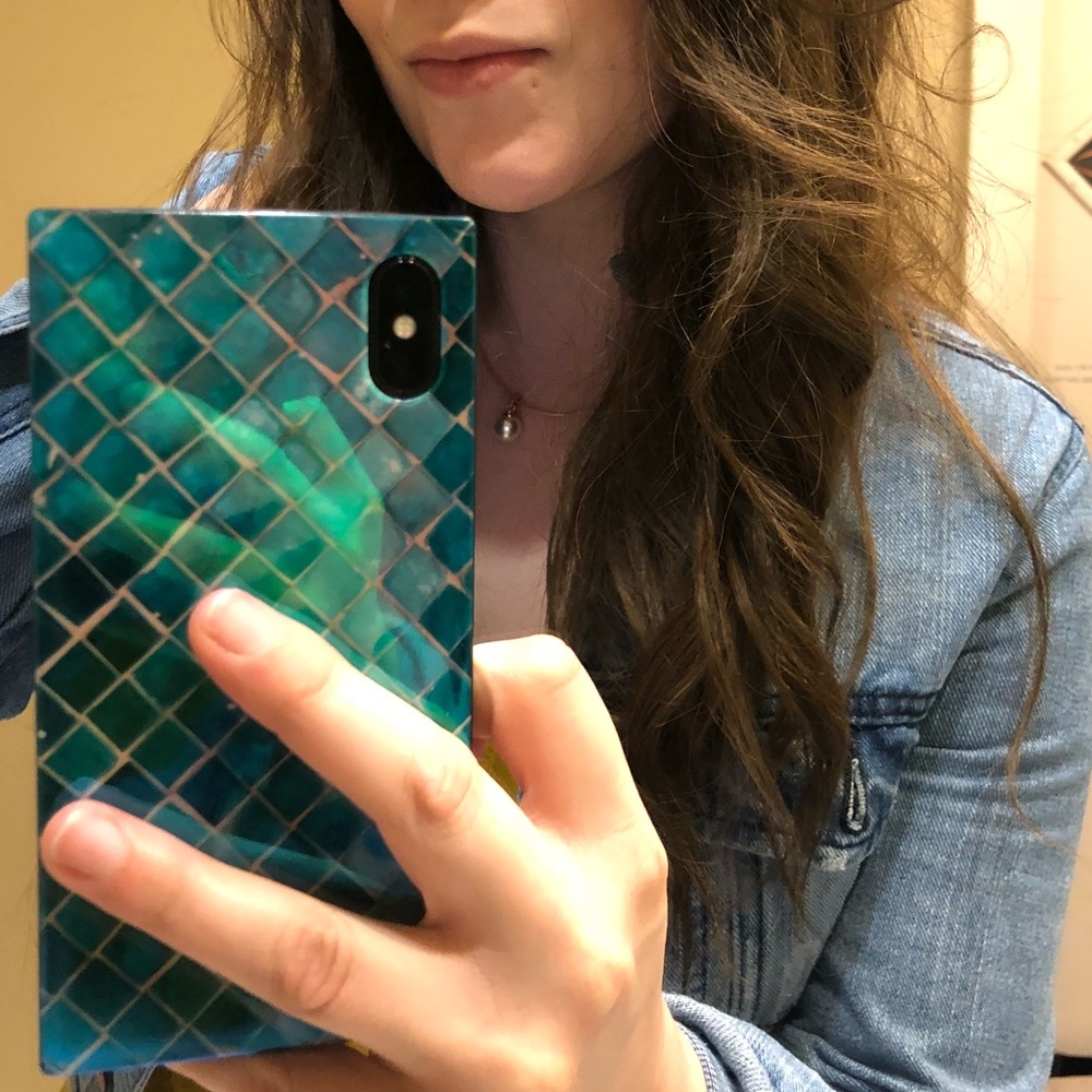 Squared Blue Mosaic Case iPhone X/XS 7/8 7/8 plus
